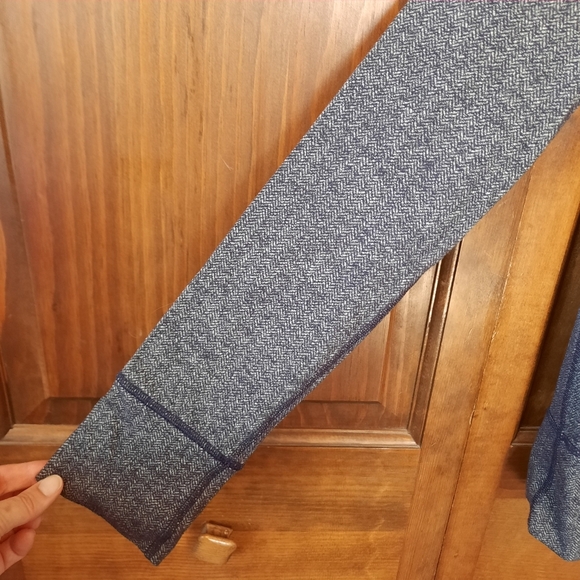 Lululemon Daily Yoga Jacket Herringbone Black Swan Zipper Jacket W4A48S Size 6 - Picture 7 of 15